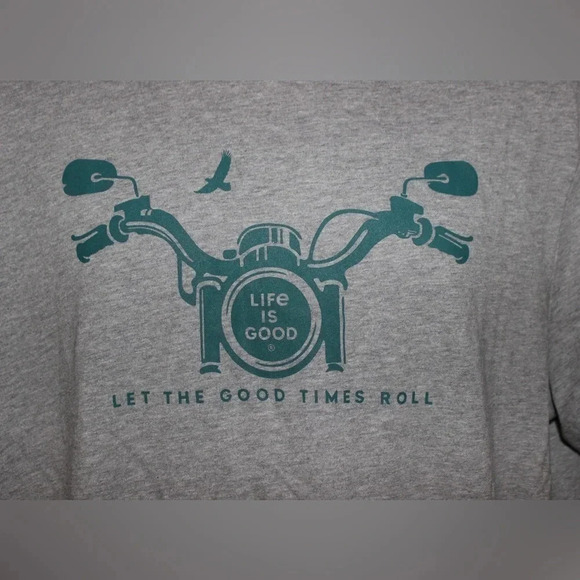 NWT Men’s Life is Good Solid Color Graphic Crusher Unisex T-Shirt Size Large - Picture 5 of 7